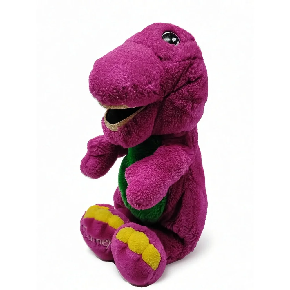 Vintage 1992 Golden Bear Barney Dinosaur Plush Stuffed Animal 12 Lyons Group Toy
